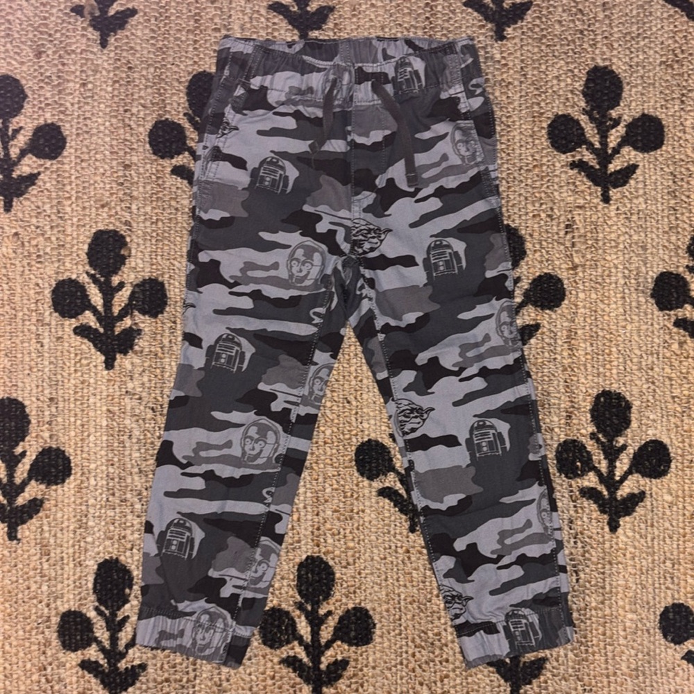 Gap Disney Star Wars Gray Camo Jogger Pants Size XS